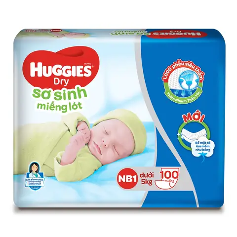 Miếng Lót Sơ Sinh Huggies Newborn 1: Hướng Dẫn Chọn & Sử Dụng Cho Bé Dưới 5kg
