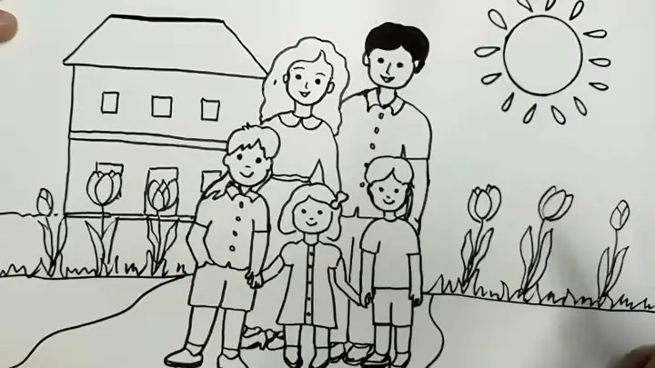 Miêu Tả Tranh Về Gia Đình: Ý Nghĩa, Cách Vẽ Và Gợi Ý Mẫu Đẹp