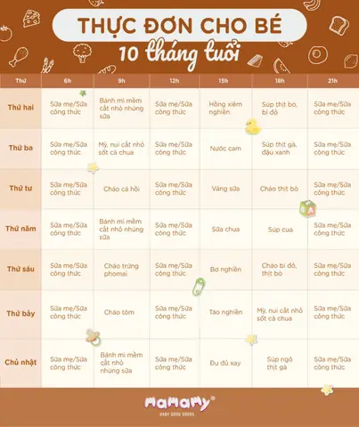 Thực Đơn Ăn Dặm Cho Bé 10 Tháng Tuổi: Gợi Ý Món Ngon & Lịch Ăn Khoa Học Tăng Cân, Khỏe Mạnh Thực Đơn Ăn Dặm Cho Bé 10 Tháng Tuổi: Gợi Ý Món Ngon & Lịch Ăn Khoa Học Tăng Cân, Khỏe Mạnh