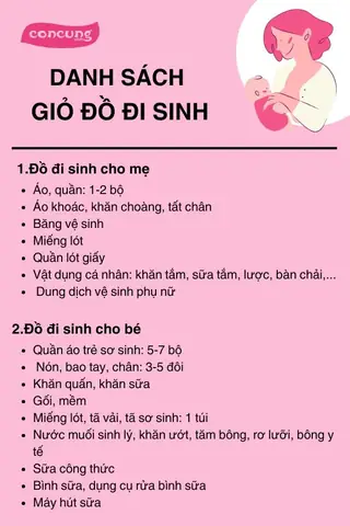 Chuẩn Bị Đồ Đi Sinh Cho Mẹ Và Bé: Danh Sách Đầy Đủ, Tiết Kiệm & Gọn Nhẹ