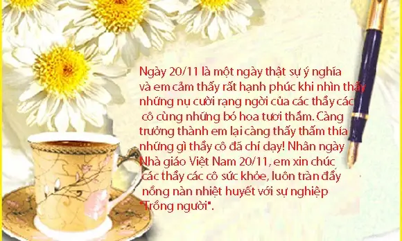 Tuyển Chọn Lời Chúc 20/11 Hay, Ngắn Gọn Và Ý Nghĩa Nhất Dành Tặng Thầy Cô