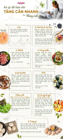 Top 10 Thực Phẩm Tăng Cân Cho Thai Nhi Hiệu Quả Theo Chuyên Gia