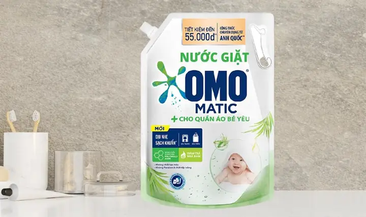 Nước Giặt Omo Cho Bé: Dịu Nhẹ, An Toàn & Sạch Sẽ Cho Làn Da Non Nớt