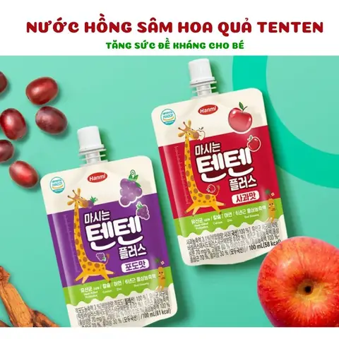 Nước Hồng Sâm Hoa Quả Hàn Quốc: Bổ Sung Năng Lượng, Tăng Cường Sức Khỏe Cho Bé Yêu