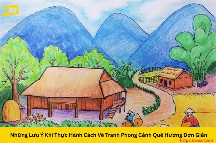 Vẽ Tranh Phong Cảnh Quê Hương: Hướng Dẫn, Ý Tưởng & Mẫu Đẹp Cho Người Mới Bắt Đầu