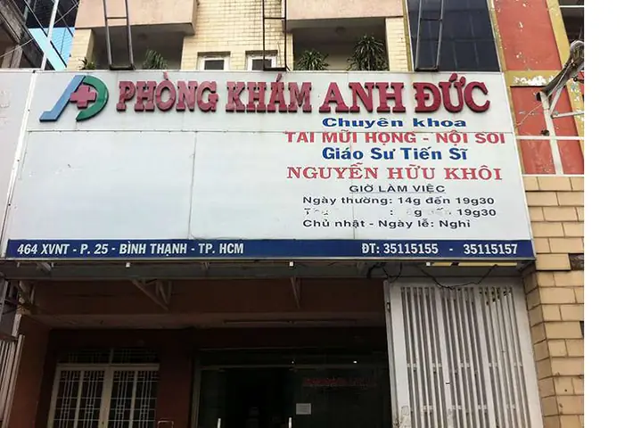 Top Phòng Khám Tai Mũi Họng Uy Tín, Giá Tốt Tại Quận Bình Thạnh 2024