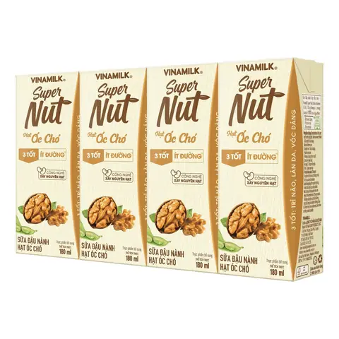 Sữa Đậu Nành Vinamilk Hạt Óc Chó: Hương Vị Thơm Béo & Lợi Ích Dinh Dưỡng Toàn Diện Sữa Đậu Nành Vinamilk Hạt Óc Chó: Hương Vị Thơm Béo & Lợi Ích Dinh Dưỡng Toàn Diện