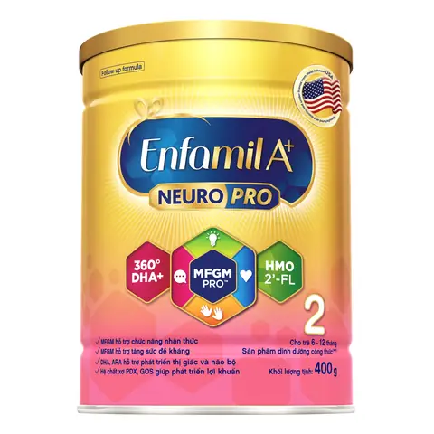 Sữa Enfamil A+ Neuropro Số 2 400g: Dinh Dưỡng Tối Ưu Cho Trẻ 6-12 Tháng Tuổi Sữa Enfamil A+ Neuropro Số 2 400g: Dinh Dưỡng Tối Ưu Cho Trẻ 6-12 Tháng Tuổi