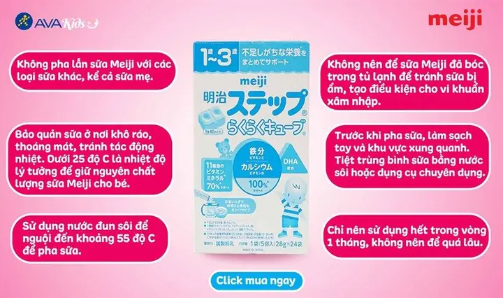 Sữa Meiji Pha Ra Để Được Bao Lâu? Hướng Dẫn Bảo Quản Chuẩn Giúp Sữa Tươi Ngon