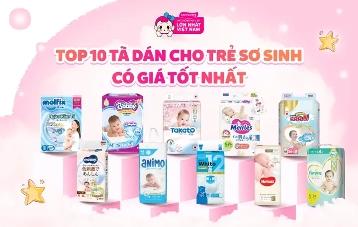 Tã Giấy Sơ Sinh Loại Nào Tốt? Top 10+ Lựa Chọn An Toàn & Thấm Hút Nhất Cho Bé