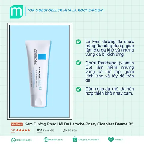 Tác Dụng Vượt Trội Của Kem Cicaplast Baume B5 La Roche-posay: Phục Hồi & Dịu Da Toàn Diện Tác Dụng Vượt Trội Của Kem Cicaplast Baume B5 La Roche-posay: Phục Hồi & Dịu Da Toàn Diện