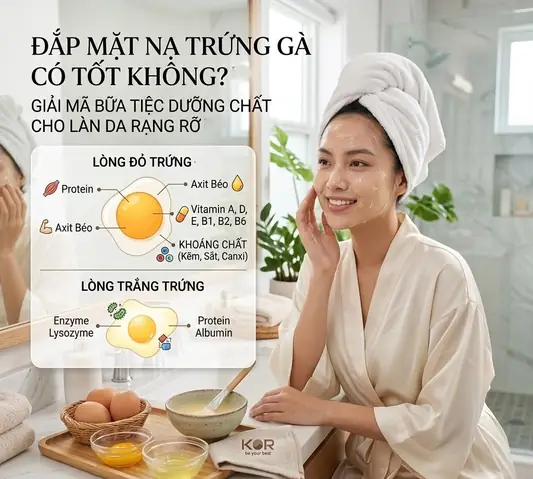 Mặt Nạ Trứng Gà: Công Dụng Bất Ngờ & Cách Làm Đơn Giản Tại Nhà