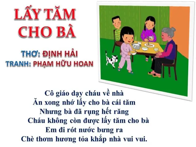 Tuyển Tập Thơ Gia Đình Hay, Ý Nghĩa Cho Bé Mầm Non Dễ Nhớ