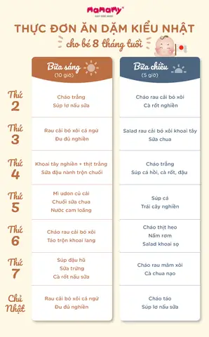 Thực Đơn Ăn Dặm Cho Bé 7-8 Tháng: Hướng Dẫn Chi Tiết, Thực Đơn Tăng Cân & Mẹo Cho Mẹ