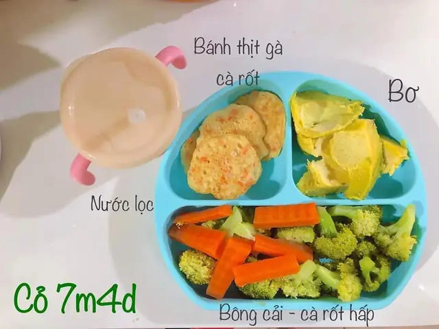 Thực Đơn Ăn Dặm Cho Bé 7 Tháng: Hướng Dẫn Chi Tiết Giúp Bé Tăng Cân Khỏe Mạnh