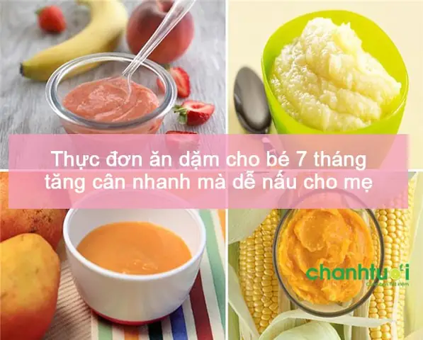 Thực Đơn Cho Bé 7 Tháng Chậm Tăng Cân: Gợi Ý Nấu Ngon, Tăng Cân Chuẩn Who