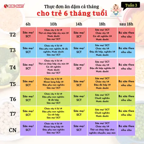 Thực Đơn Nấu Cháo Cho Bé 6 Tháng: Chuẩn Bị Món Ngon & Đủ Dinh Dưỡng Cho Con