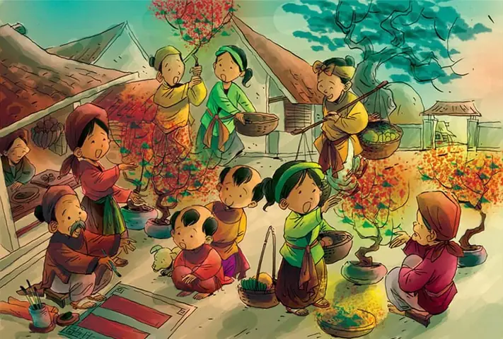 Tuyển Tập Ý Tưởng Vẽ Tranh Đề Tài Ngày Tết Và Mùa Xuân Lớp 6: Đẹp, Sáng Tạo & Ý Nghĩa