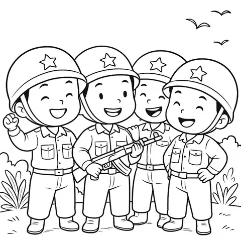 Tranh Tô Màu Ba Lô Bộ Đội: Hướng Dẫn Chi Tiết & Tuyển Tập Đẹp Nhất Cho Bé